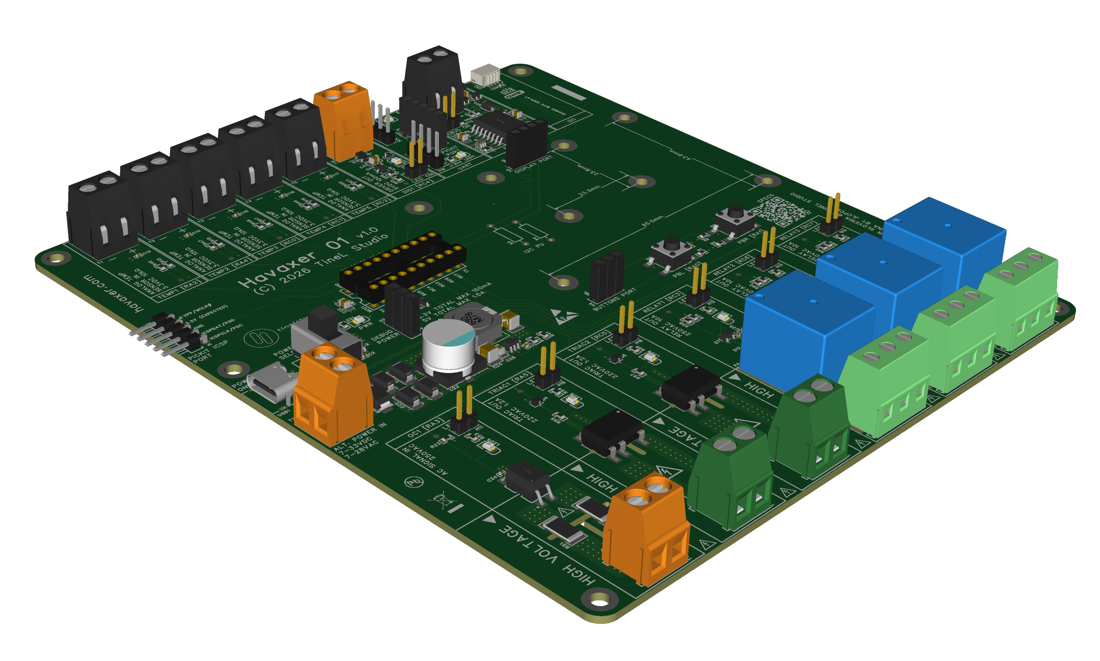 3D PCB Top